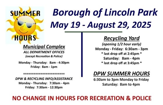 BOROUGH SUMMER HOURS