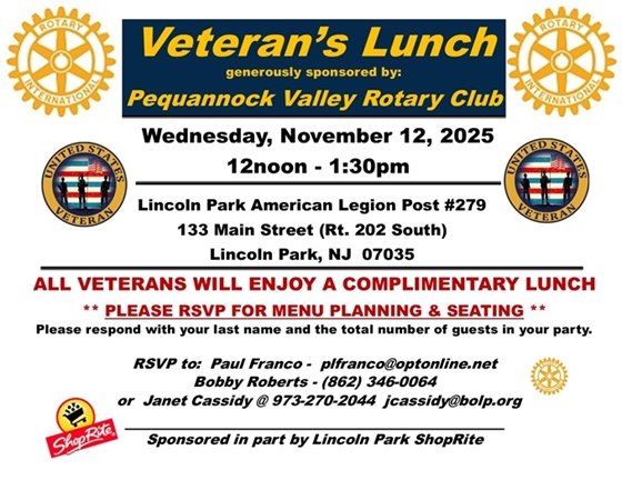 Veteran's Lunch