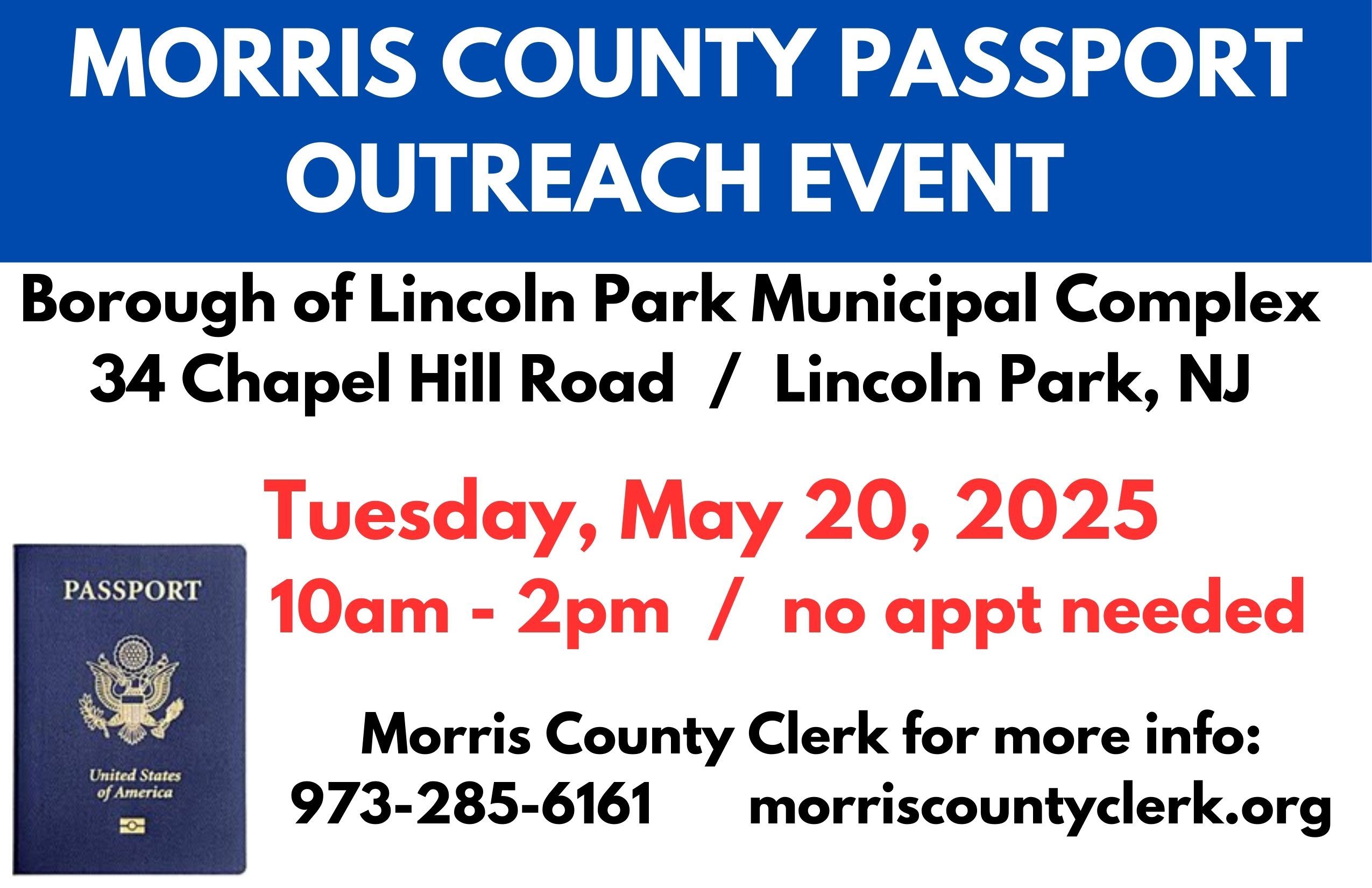 MORRIS COUNTY PASSPORT OUTREACH EVENT